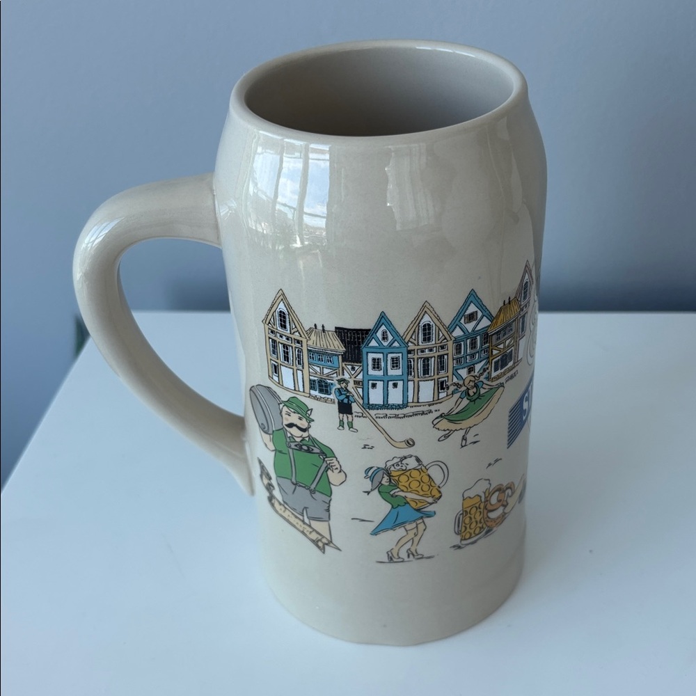 Steam Whistle Ceramic Beer Stein with Festive Design - Picture 4 of 5